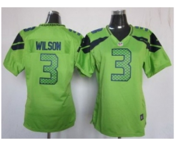 nike women nfl jerseys seattle seahawks #3 wilson green[nike limited]