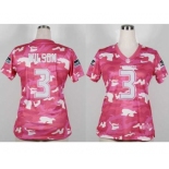 nike women nfl jerseys seattle seahawks #3 wilson pink[fashion camo]