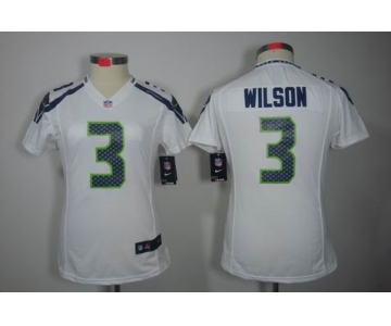 nike women nfl jerseys seattle seahawks #3 wilson white[nike limited]