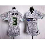 nike women nfl jerseys seattle seahawks #3 wilson[fem fan zebra]