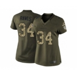 nike women nfl jerseys seattle seahawks #34 rawls army green[nike Limited Salute To Service]