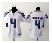 nike women nfl jerseys seattle seahawks #4 steven hauschka whtie[nike]