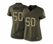 nike women nfl jerseys seattle seahawks #50 wright army green[nike Limited Salute To Service]