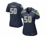 nike women nfl jerseys seattle seahawks #50 wright blue[nike]