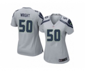 nike women nfl jerseys seattle seahawks #50 wright grey[nike]