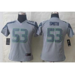 nike women nfl jerseys seattle seahawks #53 smith grey[nike limited]