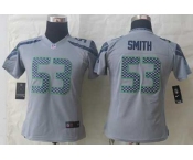 nike women nfl jerseys seattle seahawks #53 smith grey[nike limited]