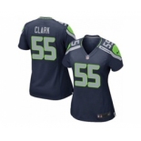 nike women nfl jerseys seattle seahawks #55 frank clark blue[nike]