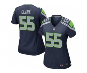 nike women nfl jerseys seattle seahawks #55 frank clark blue[nike]