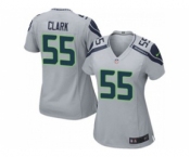 nike women nfl jerseys seattle seahawks #55 frank clark grey[nike]