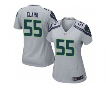 nike women nfl jerseys seattle seahawks #55 frank clark grey[nike]