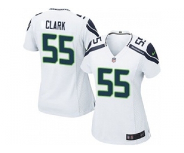 nike women nfl jerseys seattle seahawks #55 frank clark whtie[nike]