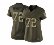 nike women nfl jerseys seattle seahawks #72 bennett army green[nike Limited Salute To Service]