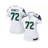 nike women nfl jerseys seattle seahawks #72 bennett white[nike]