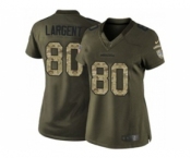 nike women nfl jerseys seattle seahawks #80 largent army green[nike Limited Salute To Service]