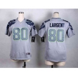 nike women nfl jerseys seattle seahawks #80 largent grey[nike]