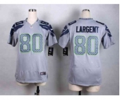 nike women nfl jerseys seattle seahawks #80 largent grey[nike]