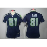 nike women nfl jerseys seattle seahawks #81 golden tate blue[nike limited]