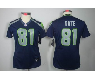 nike women nfl jerseys seattle seahawks #81 golden tate blue[nike limited]