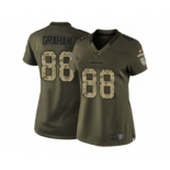 nike women nfl jerseys seattle seahawks #88 graham army green[nike Limited Salute To Service]