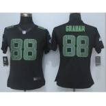 nike women nfl jerseys seattle seahawks #88 graham black[nike impact limited]