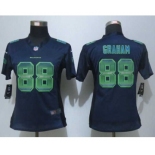 nike women nfl jerseys seattle seahawks #88 graham blue[Strobe Limited]