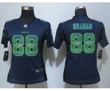 nike women nfl jerseys seattle seahawks #88 graham blue[Strobe Limited]