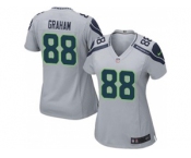 nike women nfl jerseys seattle seahawks #88 graham grey[nike]