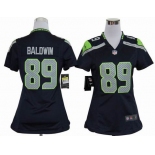 nike women nfl jerseys seattle seahawks #89 baldwin blue[nike]