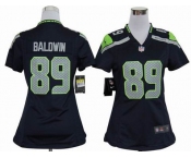 nike women nfl jerseys seattle seahawks #89 baldwin blue[nike]