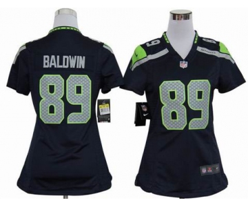 nike women nfl jerseys seattle seahawks #89 baldwin blue[nike]