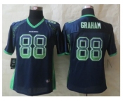 women jerseys nike seattle seahawks #88 jimmy graham blue [drift fashion]