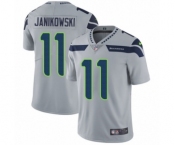 Youth Nike Seattle Seahawks #11 Sebastian Janikowski Grey Alternate Vapor Untouchable Limited Player NFL Jersey