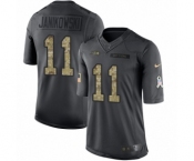 Youth Nike Seattle Seahawks #11 Sebastian Janikowski Limited Black 2016 Salute to Service NFL Jersey