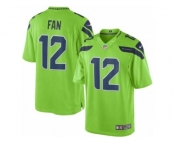 Youth Nike Seattle Seahawks #12 Fan Green Stitched NFL Limited Rush Jersey