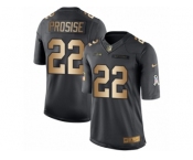 Youth Nike Seattle Seahawks #22 C. J. Prosise Limited Black Gold Salute to Service NFL Jersey