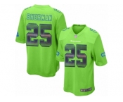 Youth Nike Seattle Seahawks #25 Richard Sherman Limited Green Strobe NFL Jersey