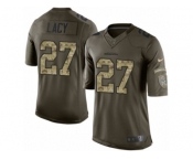 Youth Nike Seattle Seahawks #27 Eddie Lacy Limited Green Salute to Service NFL Jersey