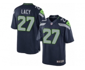 Youth Nike Seattle Seahawks #27 Eddie Lacy Limited Steel Blue Team Color NFL Jersey