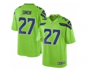 Youth Nike Seattle Seahawks #27 Tharold Simon Limited Green Rush NFL Jersey