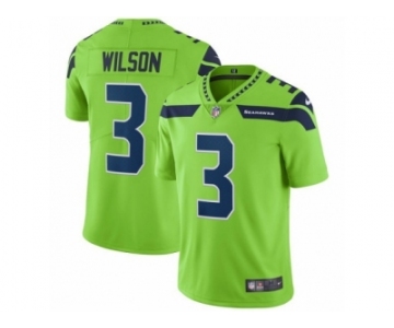 Youth Nike Seattle Seahawks #3 Russell Wilson Vapor Untouchable Limited Green NFL Jersey