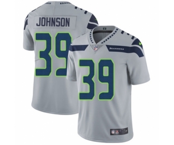 Youth Nike Seattle Seahawks #39 Dontae Johnson Grey Alternate Vapor Untouchable Elite Player NFL Jersey