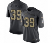 Youth Nike Seattle Seahawks #39 Dontae Johnson Limited Black 2016 Salute to Service NFL Jersey