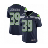 Youth Nike Seattle Seahawks #39 Dontae Johnson Navy Blue Team Color Vapor Untouchable Elite Player NFL Jersey