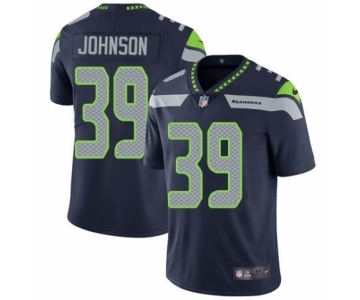 Youth Nike Seattle Seahawks #39 Dontae Johnson Navy Blue Team Color Vapor Untouchable Elite Player NFL Jersey