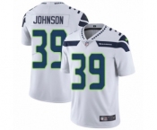 Youth Nike Seattle Seahawks #39 Dontae Johnson White Vapor Untouchable Limited Player NFL Jersey