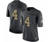 Youth Nike Seattle Seahawks #4 Michael Dickson Limited Black 2016 Salute to Service NFL Jersey