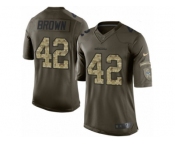 Youth Nike Seattle Seahawks #42 Arthur Brown Limited Green Salute to Service NFL Jersey