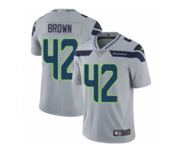 Youth Nike Seattle Seahawks #42 Arthur Brown Vapor Untouchable Limited Grey Alternate NFL Jersey