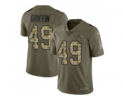 Youth Nike Seattle Seahawks #49 Shaquem Griffin Olive Camo Stitched NFL Limited 2017 Salute to Service Jersey